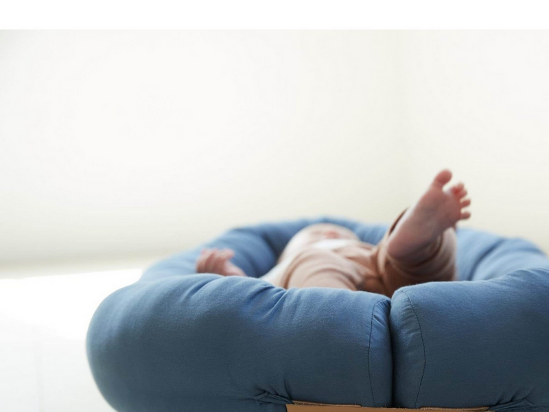 Filibabba Babynest - Kapok Muddly blue