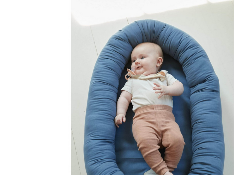 Filibabba Babynest - Kapok Muddly blue