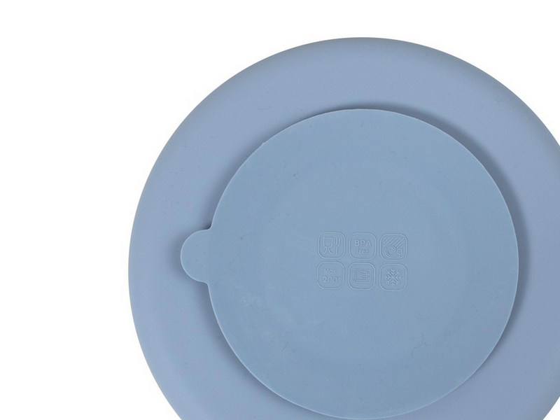 Filibabba Silicone divided plate - Powder Blue
