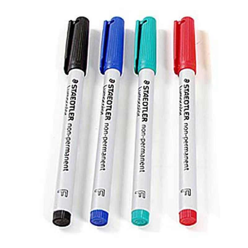 STAEDTLER Lumocolor Folienstifte-Set farbsortiert non-permanent - 4 Stück