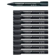 STAEDTLER Lumocolor Permanentmarker 2,0 mm schwarz - 10 Stück
