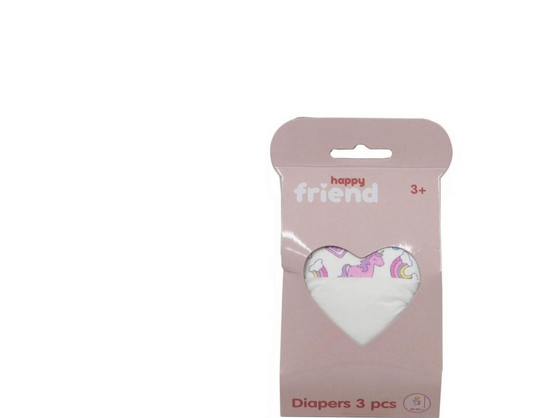 Happy Friend Diapers 3-pack 25-35cm Dolls