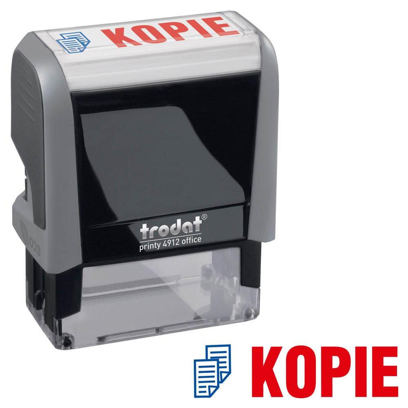 trodat Textstempel 'Kopie' printy 4912 office selbstfärbend - blau rot