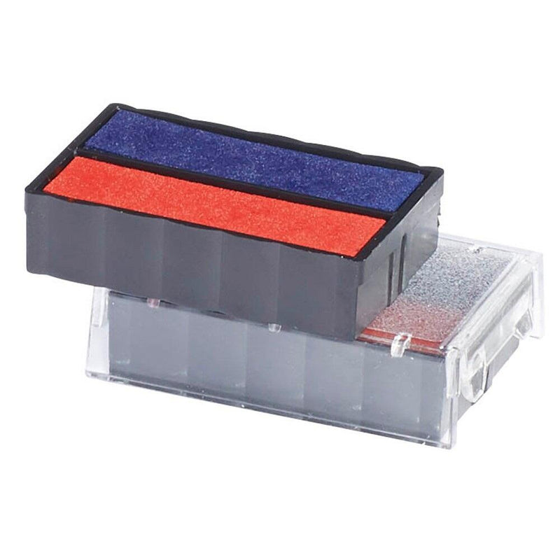trodat Ersatzstempelkissen 6/4850 2,5 x 0,5 cm blau/rot - 2 Stück