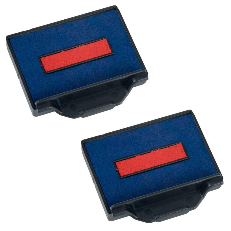trodat Ersatzstempelkissen 6/50/2 4,1 x 2,4 cm blau/rot - 2 Stück