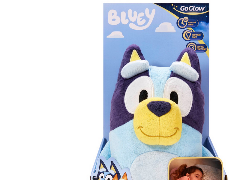 Bluey Kids Light Up Bedtime Pal - Soft toy night light