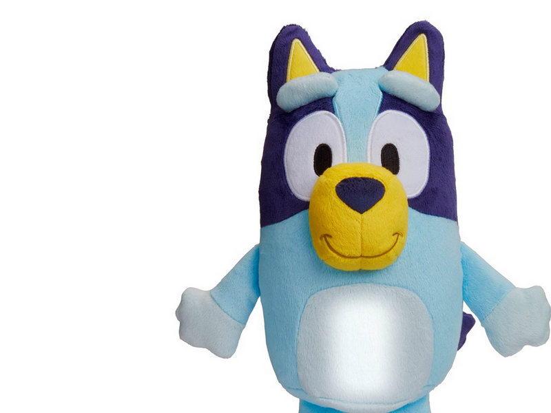 Bluey Kids Light Up Bedtime Pal - Soft toy night light