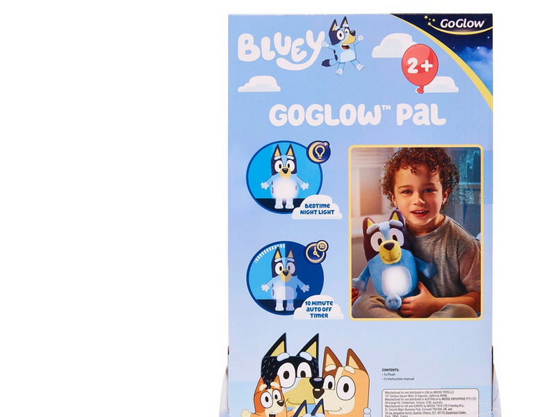Bluey Kids Light Up Bedtime Pal - Soft toy night light