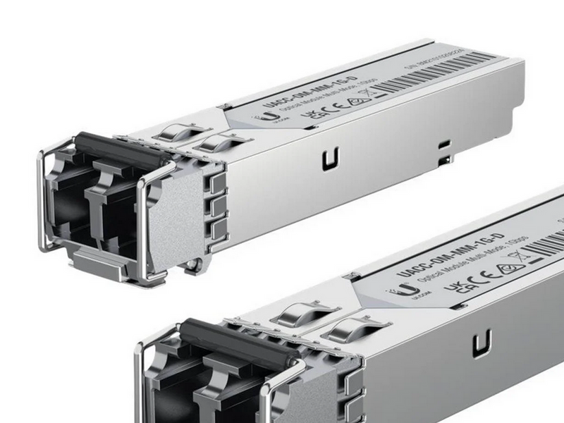 Ubiquiti UACC-OM-MM-1G-D-2 SFP Multi-mode Duplex Fiber Transceiver 550m 850nm (Pack of 2)