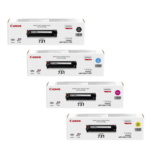 Canon Original Toner 731-Serie 4er Set schwarz, cyan, magenta, gelb