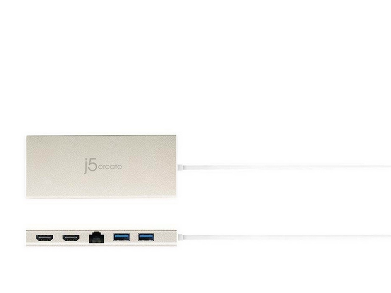 j5create USB Type-C Dual HDMI Mini Dock (with Ethernet and PD)