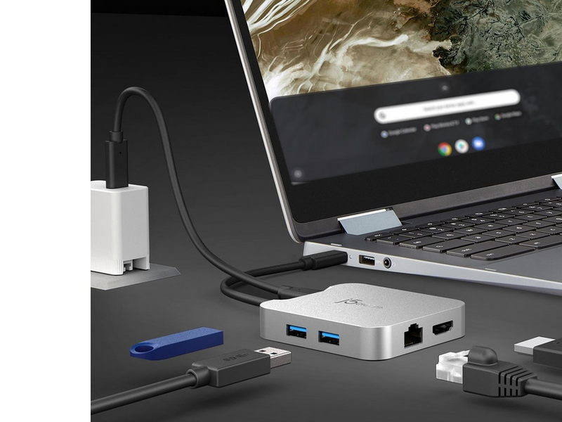 j5create 5-in-1 Multi-Port Adapter (with Ethernet and PD)