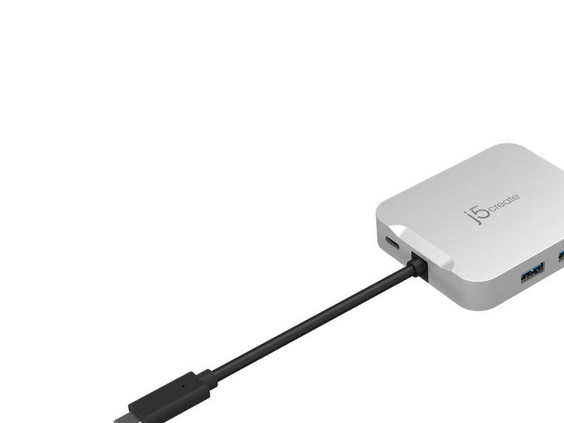j5create 5-in-1 Multi-Port Adapter (with Ethernet and PD)