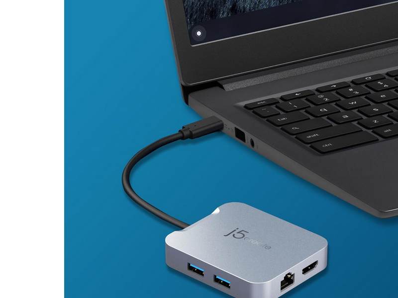 j5create 5-in-1 Multi-Port Adapter (with Ethernet and PD)