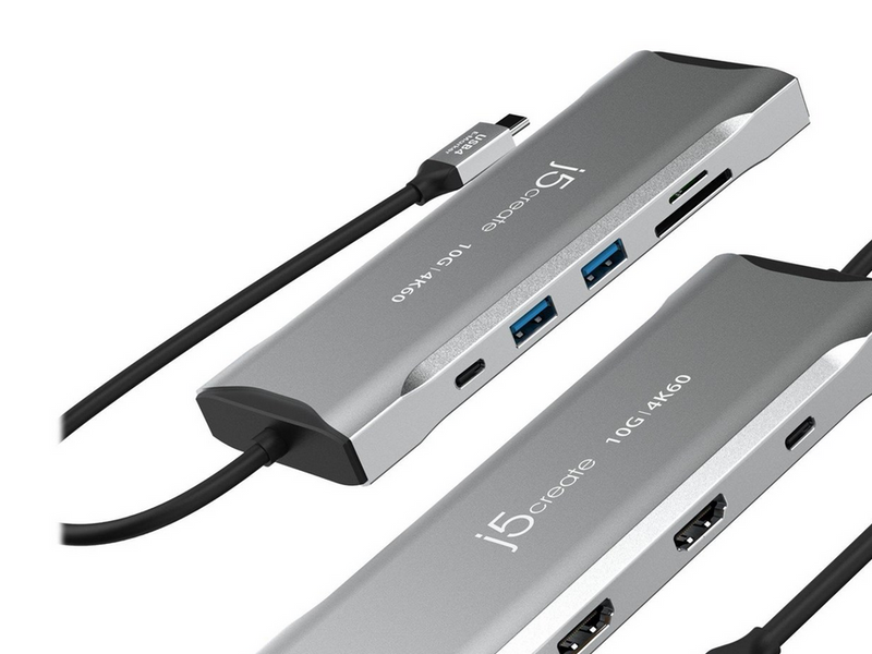 j5create 11-in-1 USB-C Triple-Monitor Dock (with Ethernet and 100W PD)