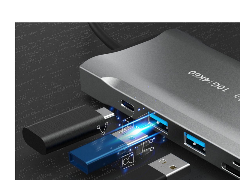 j5create 11-in-1 USB-C Triple-Monitor Dock (with Ethernet and 100W PD)