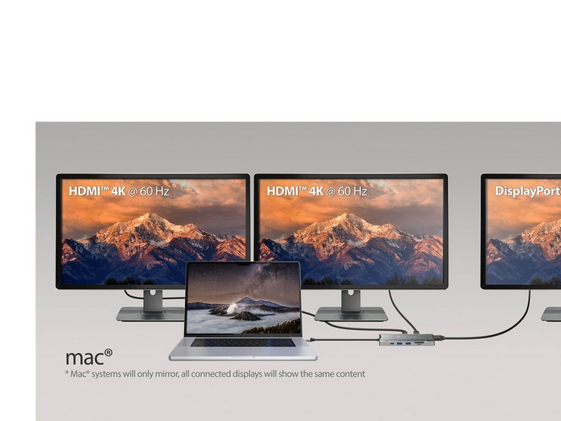 j5create 11-in-1 USB-C Triple-Monitor Dock (with Ethernet and 100W PD)