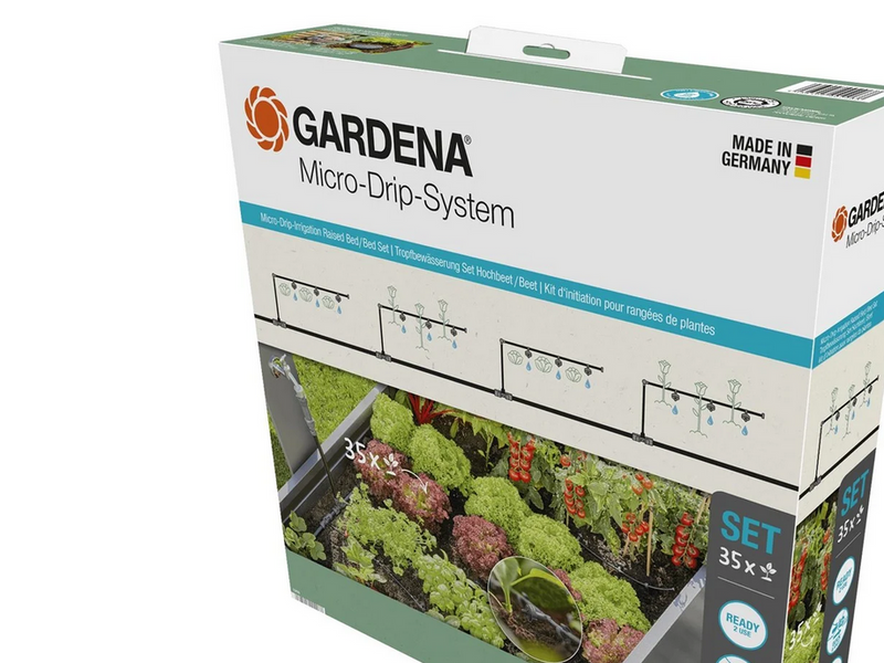 Gardena Tropfbewässerung Set Hochbeet/Beet (35 Pflanzen)