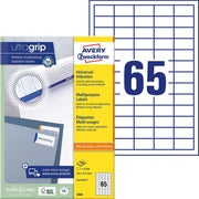 AVERY Zweckform Etiketten 3666 weiß 38,0 x 21,2 mm - 6.500 Stück