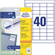 AVERY Zweckform Etiketten 4780 weiß 48,5 x 25,4 mm - 1.200 Stück