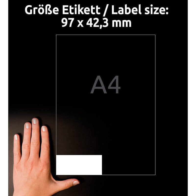AVERY Zweckform Etiketten 4781 weiß 97,0 x 42,3 mm - 360 Stück