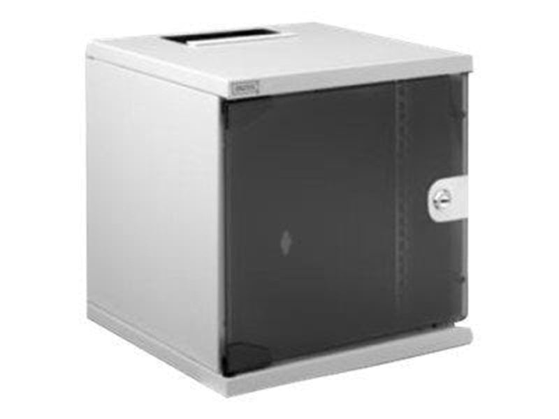 DIGITUS DN-10-05U-1 - 6U Wall Mount Rack Cabinet (with Glass Door)