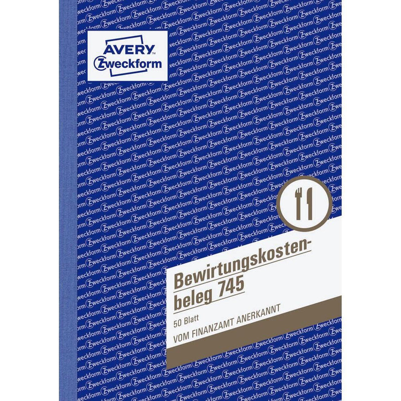 AVERY Zweckform Bewirtungskostenbeleg Formularbuch 745 - 1 x 50 Blatt