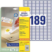 AVERY Zweckform Etiketten L4731REV-25 weiß 25,4 x 10,0 mm - 5.670 Stück