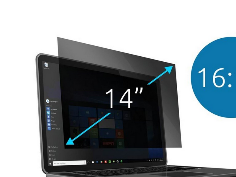 Kensington 14" (16:10) Blickschutzfilter - 2-fach, abnehmbar für Laptops