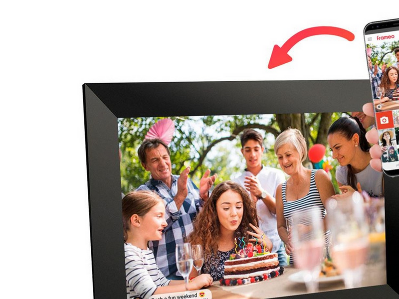 Lippa Frameo Digital Picture Frame 10" - Black
