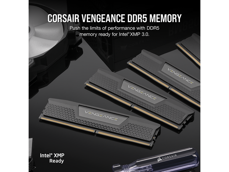 Corsair Vengeance DDR5-5200 - 32GB - CL40 - Dual Channel (2 pcs) - Intel XMP - Schwarz