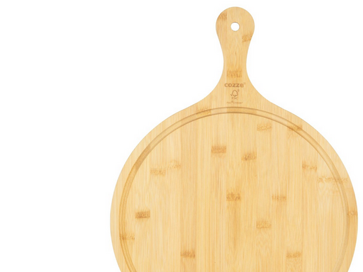 cozze ®Pizzaschneidbrett m/Griff Ø350x20 mm.