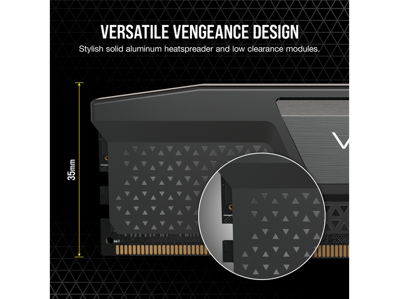 Corsair Vengeance DDR5-5200 - 32GB - CL40 - Dual Channel (2 pcs) - Intel XMP - Schwarz