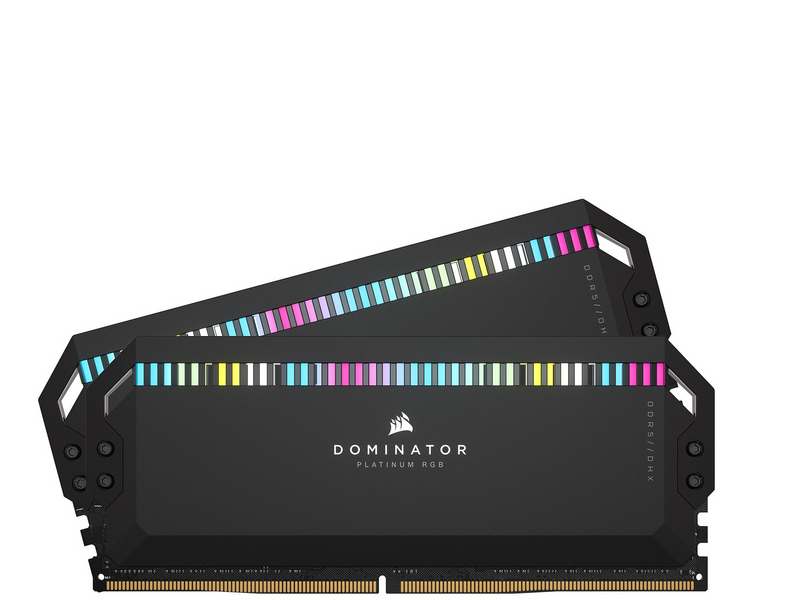 Corsair Dominator Platinum RGB DDR5-5200 - 32GB - CL40 - Dual Channel (2 pcs) - Intel XMP - Schwarz mit RGB