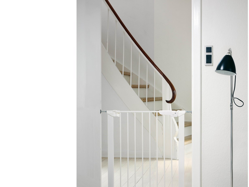 BabyDan Premier Safety Gate with 6 Extensions White 112-119.3 cm
