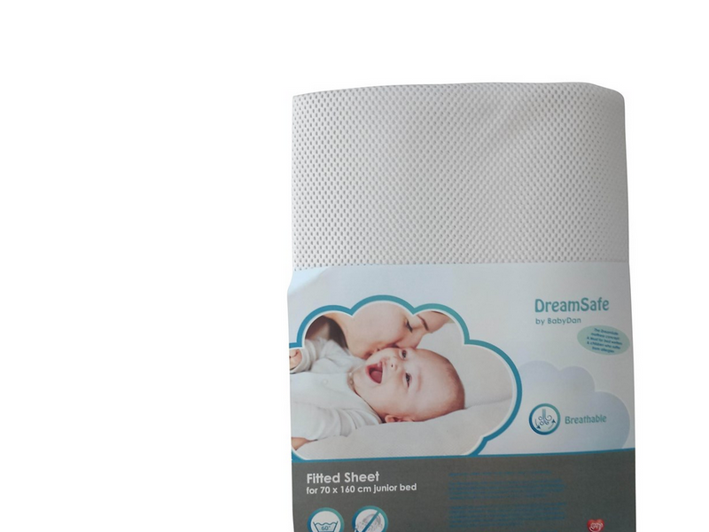 BabyDan DreamSafe Sheet for Junior Bed (70x160cm) White