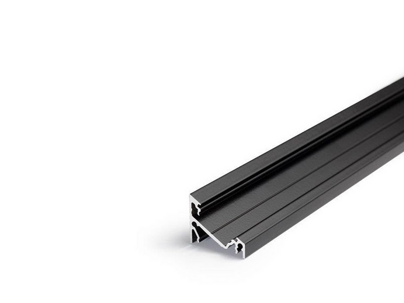 Light Solutions Aluminiumsprofil - Model C til Philips Hue og WiZ - Sort