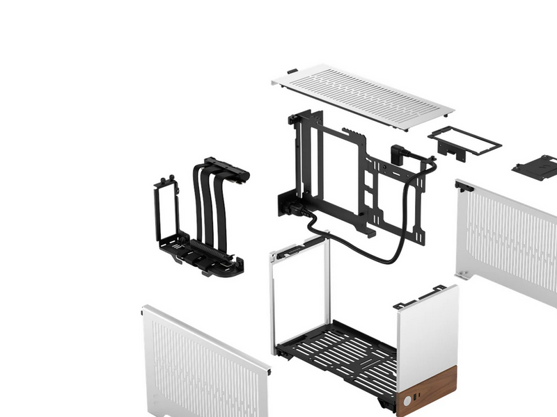 Fractal Design Terra - Silver - Gehäuse - Ultra small form factor - Braun