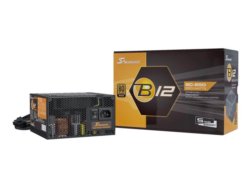 Seasonic B12 BC Series Netzteile - 850 Watt - 120 mm - ATX - 80 Plus Bronze zertifiziert