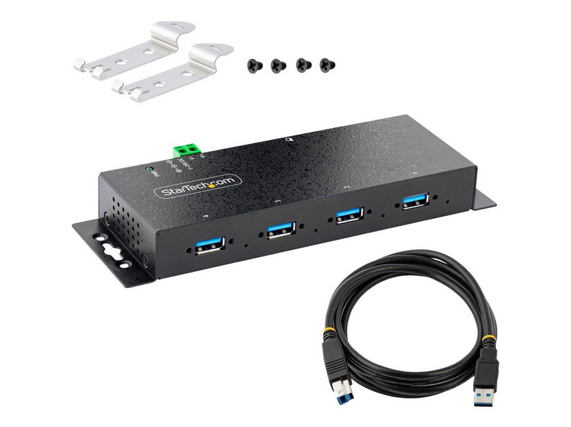 StarTech.com 5G4AINDNP-USB-A-HUB USB-Hubs - 4 - Schwarz