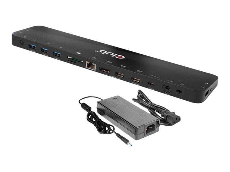 Club 3D - docking station - USB-C - 2 x HDMI DP - GigE