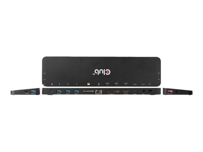 Club 3D - docking station - USB-C - 2 x HDMI DP - GigE