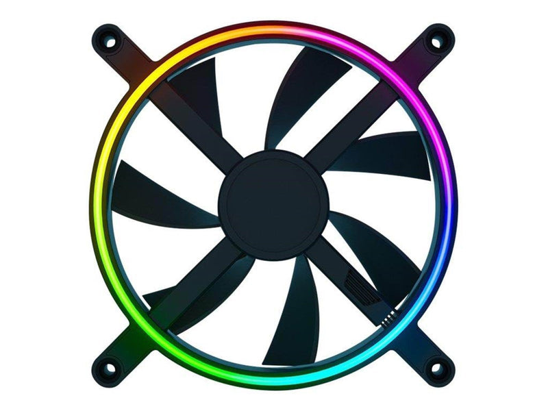 Razer Kunai Chroma 140mm - 3 pack - Gehäuselüfter - 140mm - Schwarz - 30 dBA