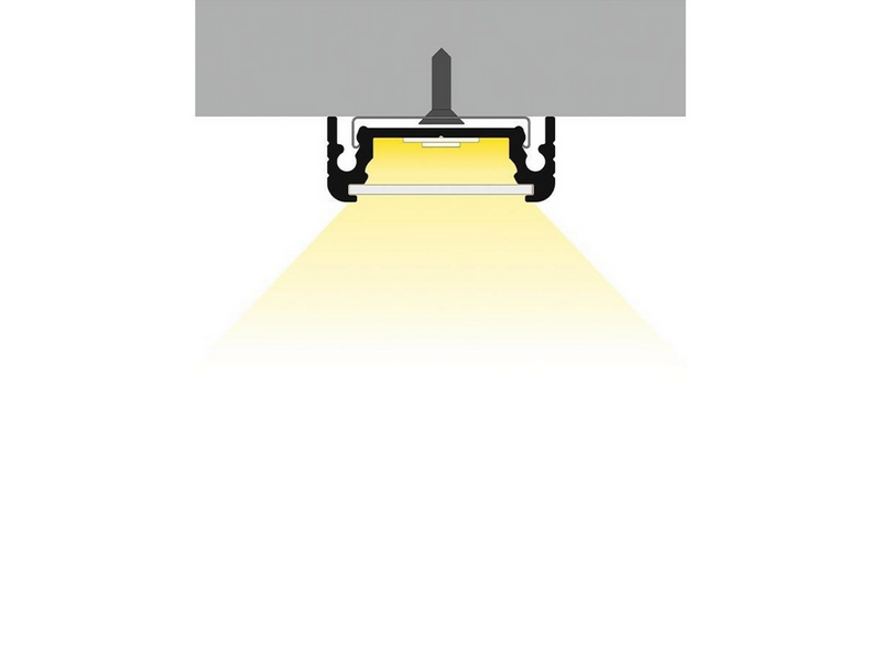 Light Solutions Aluminium list - Model S for Philips Hue og WiZ - 1 metre