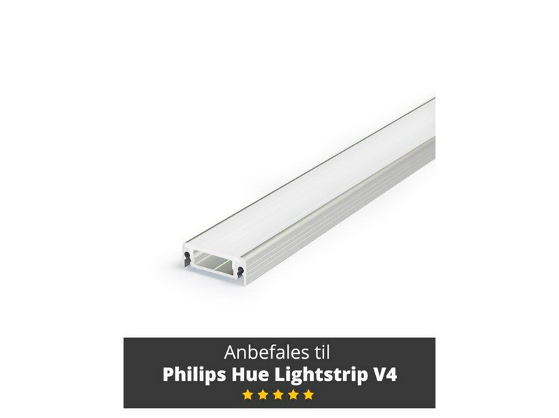 Light Solutions Aluminium list - Model S for Philips Hue og WiZ - 1 metre