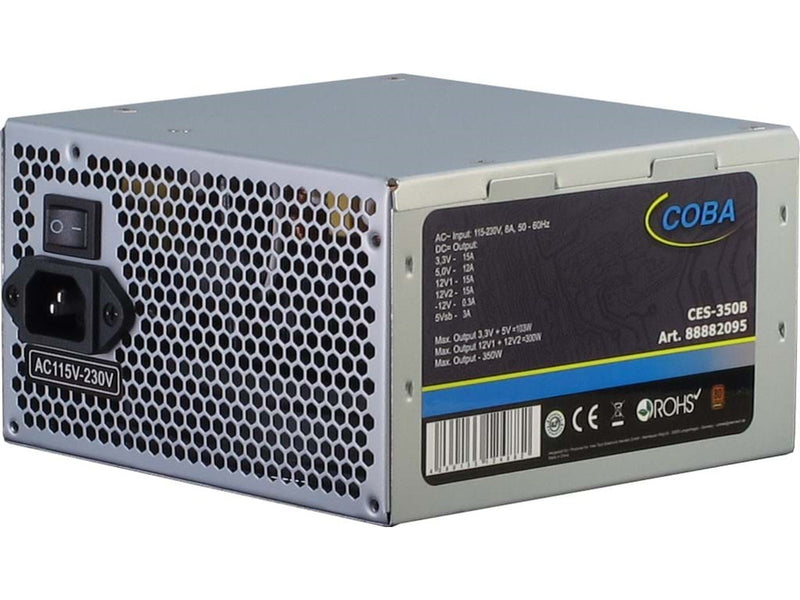 Inter-Tech Coba CES-350B Netzteile - 350 Watt - 120 mm - ATX - 80 Plus Bronze zertifiziert