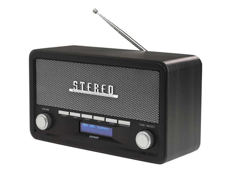 DENVER DAB-18DARKGREY - DAB portable radio - Bluetooth - DAB/DAB+/FM - Stereo - Grau