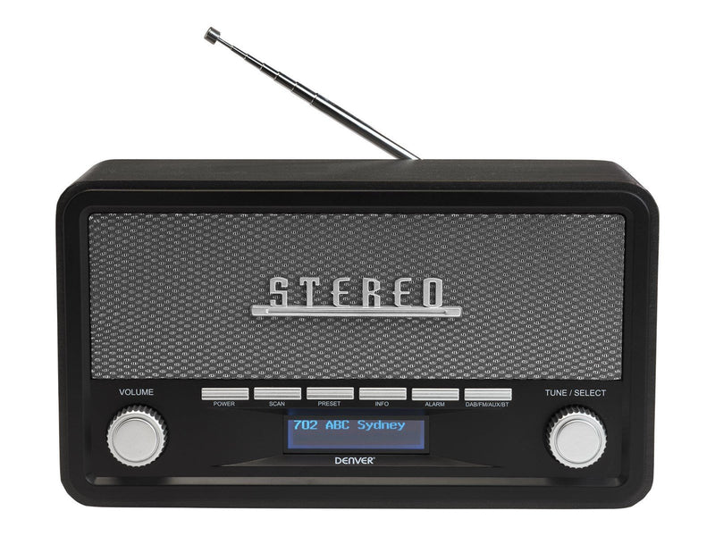 DENVER DAB-18DARKGREY - DAB portable radio - Bluetooth - DAB/DAB+/FM - Stereo - Grau