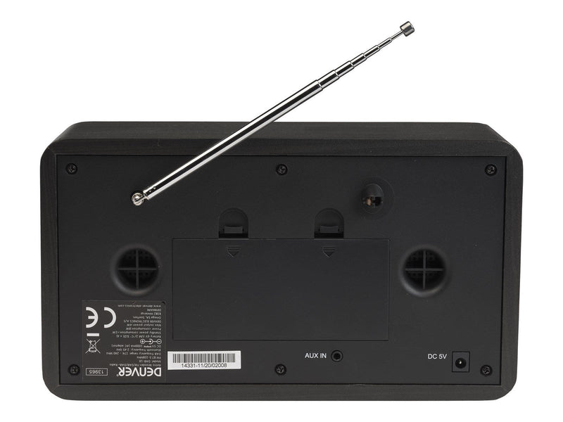 DENVER DAB-18DARKGREY - DAB portable radio - Bluetooth - DAB/DAB+/FM - Stereo - Grau