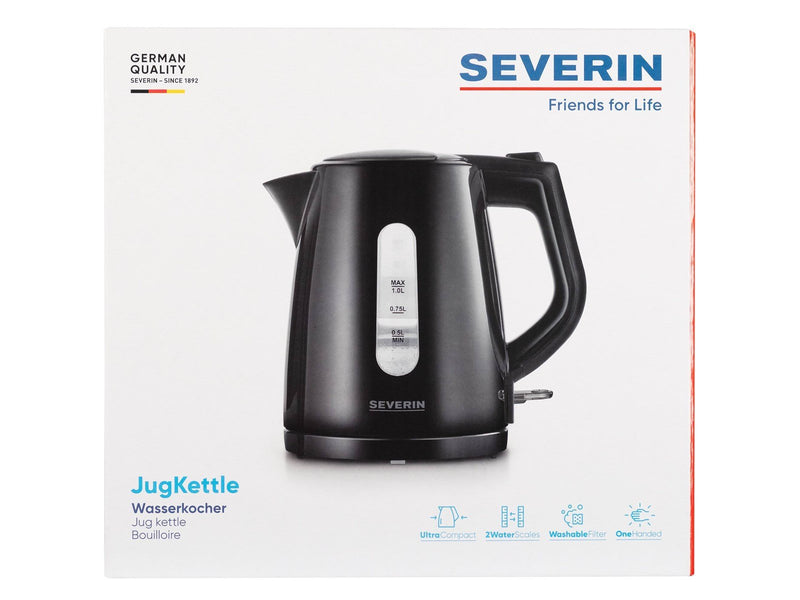 SEVERIN Wasserkocher WK 3410 - kettle - black - Schwarz - 2200 W